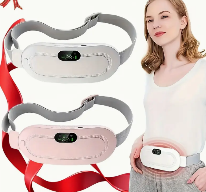 CINTURÓN TÉRMICO Y MASAJEADORA ABDOMINAL – ALIVIO INTELIGENTE PARA CÓLICOS MENSTRUALES